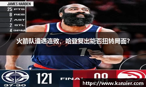 火箭队遭遇连败，哈登复出能否扭转局面？